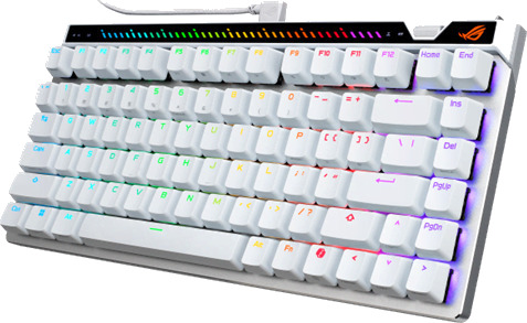 ASUS ROG Falchion Ace 75 HE Gamingtastatur uten numpad Hvit