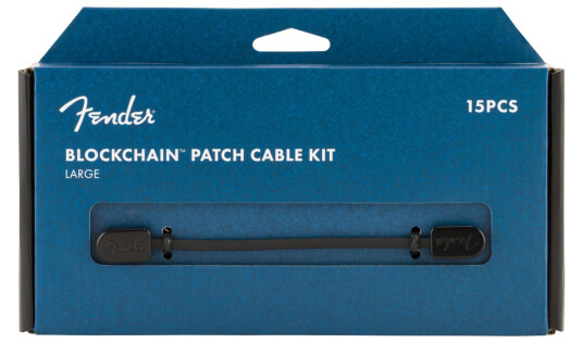 Fender Blockchain Patch Cable Kit Svart, Large Fender Blockchain Patch Cable Kit Svart, Large