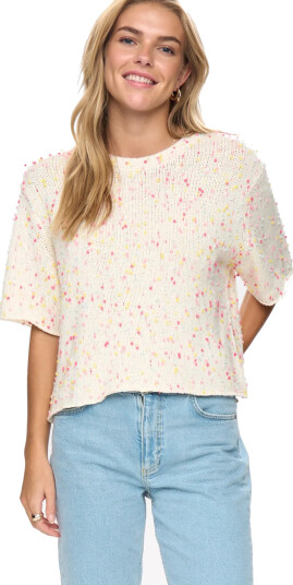 Nümph Nunepsa Ss Pullover   Cream   L