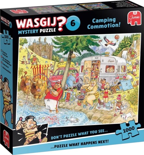 Wasgij Mystery 6 Puslespill Camping Commotion! 1000 Brikker