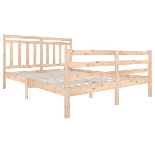 vidaXL Sengeramme heltre 150x200 cm 5FT King Size