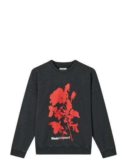 Mads Nørgaard Compact Cotton Atli Sweatshirt - Black - XS Mads Nørgaard Compact Cotton Atli Sweatshirt - Black - XS