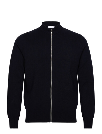 Mango Zipped Knit Cardigan   Navy   XXL