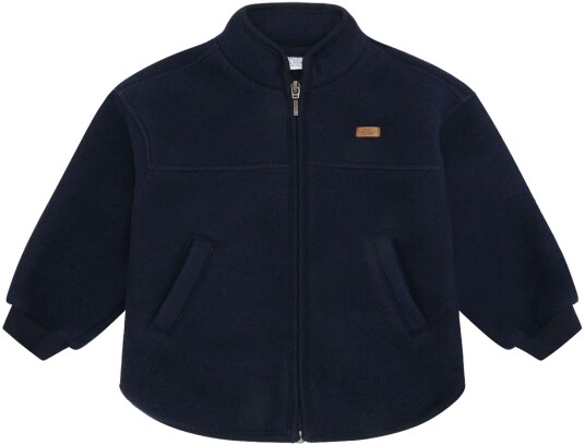 Hust & Claire Emi zip jakke i merinoull   more navy (110)   110