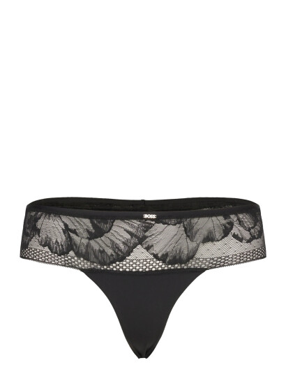 BOSS Thong_ Peony Lace Black S
