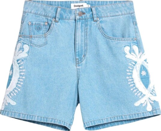 Desigual Dame Shorts Blå XL, Desigual Dame Shorts Blå XL,