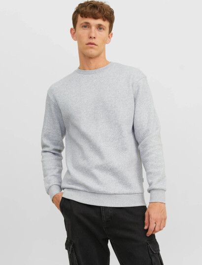Jack & Jones Jjebradley Sweat Crew Noos - Grey - L