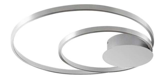 Lindby Nerwin LED-taklampe, rund, alu/krom Lindby Nerwin LED-taklampe, rund, alu/krom