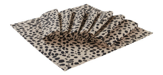 Jotex LEO serviett 8-pk Beige/svart 1681348-02-169 1704963-01-0