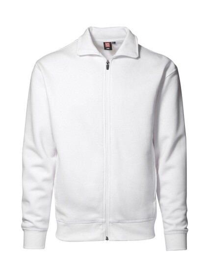 ID Cardigan Sweatshirt Hvit