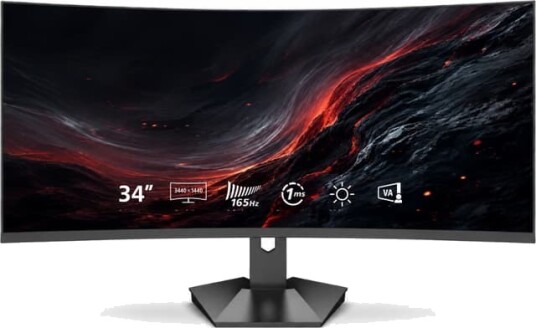 Casper 34" QHD VA 165Hz 1ms Gamingskjerm 2714-5SE