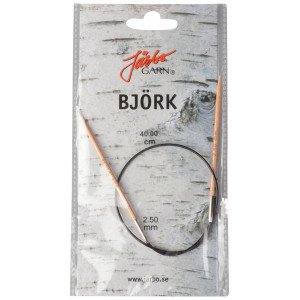 Järbo Björk Rundpinner Bjørk 40cm 2,50mm / 15.7in US1½