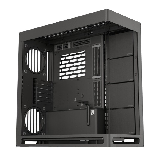 Havn HS 420 Miditower Kabinett med Herdet Glass og Utvidet ATX - Svart Havn HS 420 Miditower Kabinett med Herdet Glass og Utvidet ATX - Svart