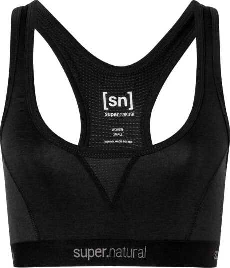 super.natural Women's Tundra220 Semplice Bra L, Jet Black