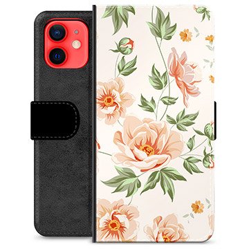 iPhone 12 mini Premium Lommebok-deksel Floral