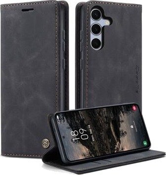 Samsung Galaxy S26 FE Caseme 013 Series Lommebok-deksel - Svart