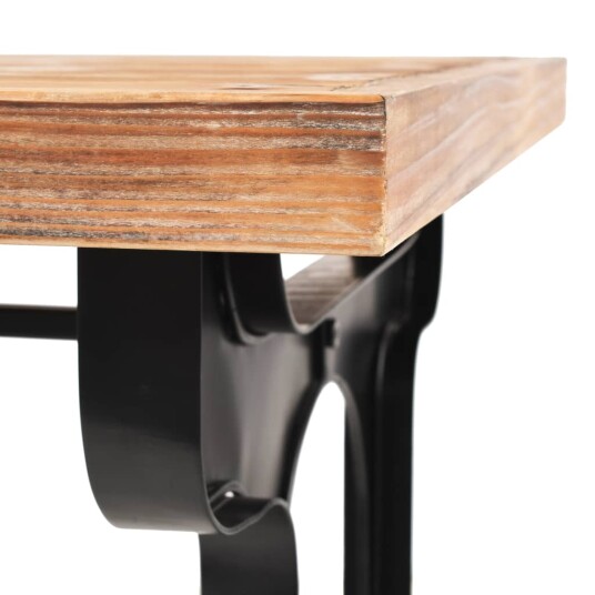 vidaXL Spisebord heltre edelgran 122x65x82 cm