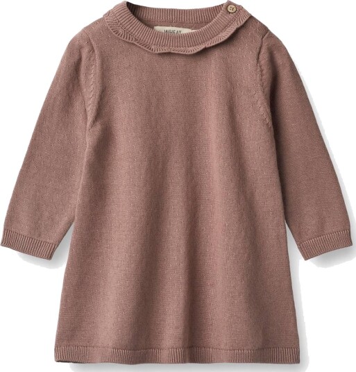 Wheat Knit Kjole Nannie Lavender Rose (74 / 9 mnd)