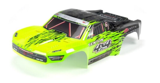ARRMA AR402204 Body Painted Green w/Decals : Senton BLX