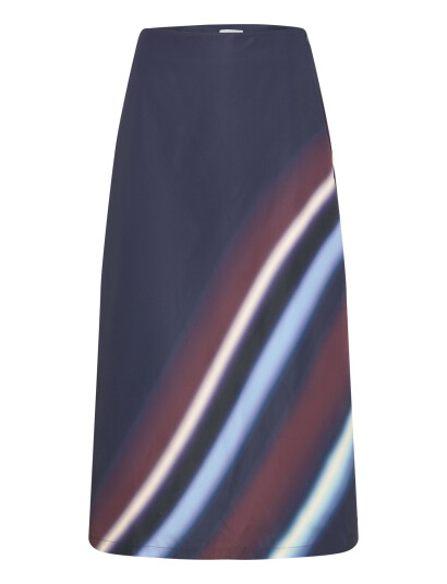 Coster Copenhagen Skirt In Ray Print - Navy - 40