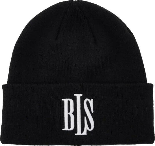 BLS Hafnia Classic 3D Beanie - BLACK/WHITE - One Size