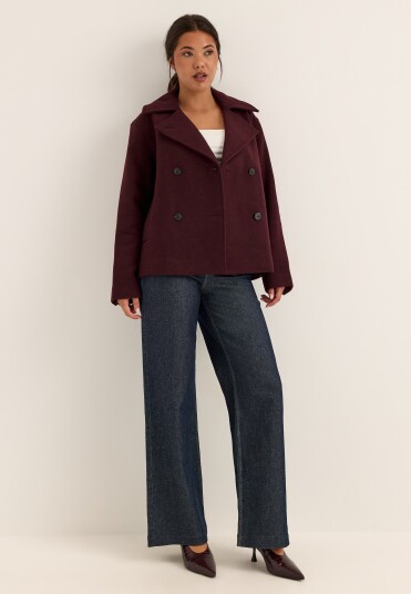 Selected Slwzia Alma Wool Blend Jacket Noos Burgundy 38