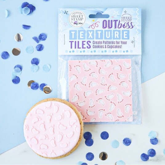 Sweet Stamp Outboss Texture Tiles Babyføtter 