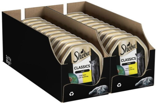 Sheba Classic Kalv & Kylling 22X85 G