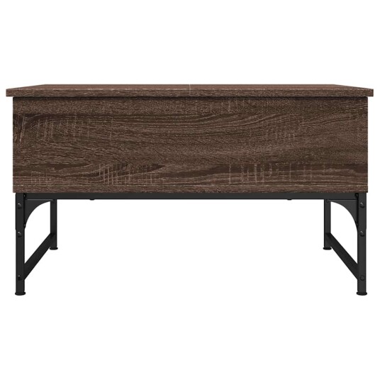Salongbord brun eik 70x50x40 cm konstruert tre og metall 8721012479142
