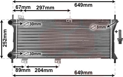 VAN WEZEL 17002258 Radiator motorkjøling