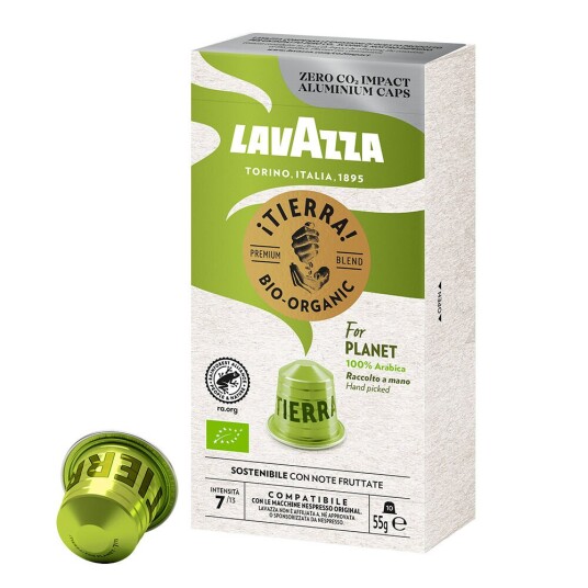 Nespresso Lavazza Økologisk Tierra For Planet til Nespresso. 10 kapsler Nespresso Lavazza Økologisk Tierra For Planet til Nespresso. 10 kapsler