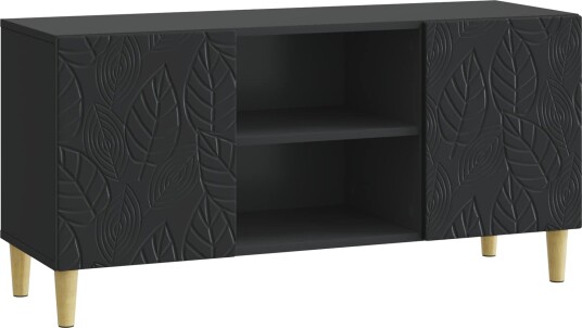 TV skap 102 x 34,5 x 50 cm Svart Konstruert tre TV skap 102 x 34,5 x 50 cm Svart Konstruert tre