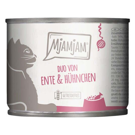 MjAMjAM Duo 6 x 200 g - mør and og kylling med gulrøtter