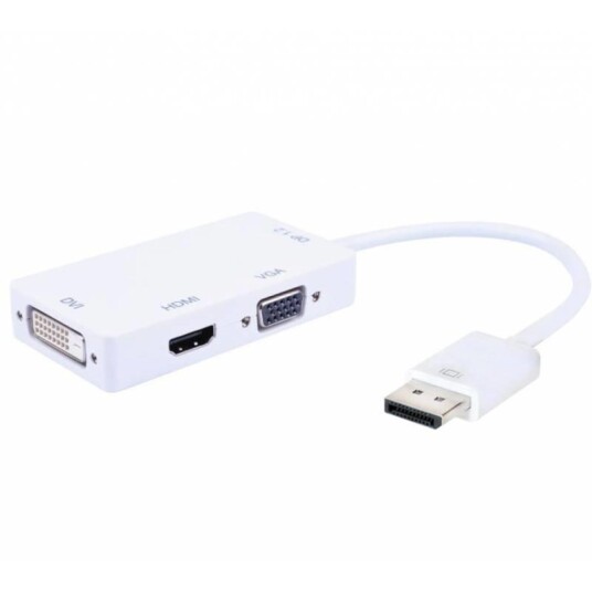 TECHLY Adapter - DisplayPort 1.2 Stecker auf HDMI/DVI/VGA