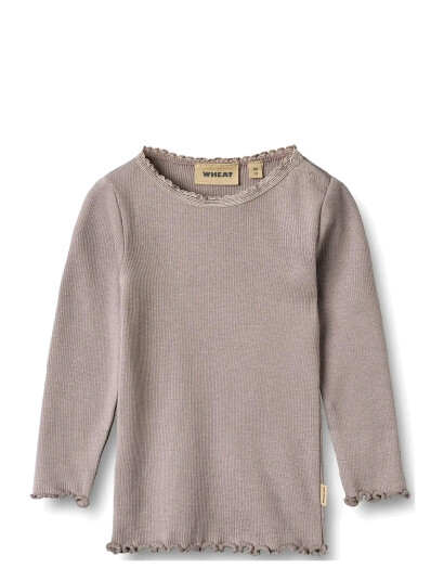 Wheat Rib T-Shirt L/S Reese Purple 74