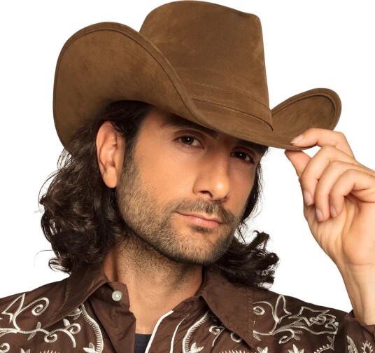 Brun Cowboyhatt i God Kvalitet Brun Cowboyhatt i God Kvalitet