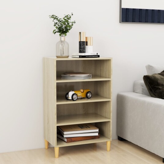 vidaXL Skjenk sonoma eik 57x35x90 cm sponplate