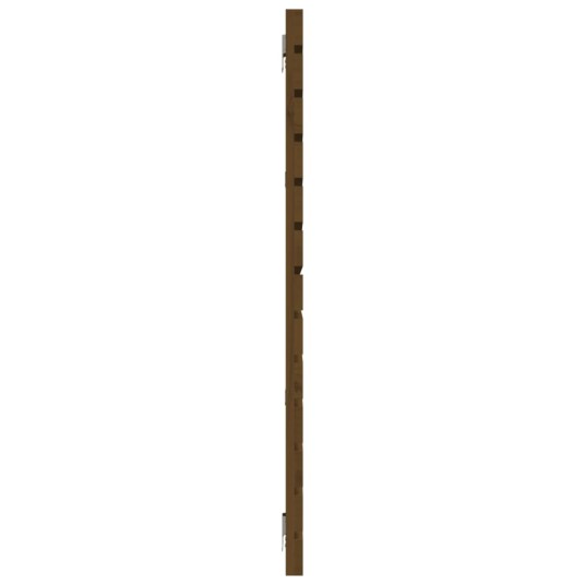 vidaXL Veggmontert hodegavl honningbrun 206x3x91,5 cm heltre furu