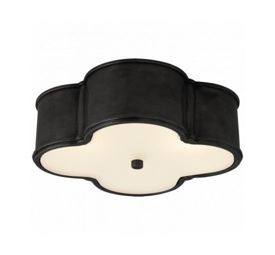 Basil 17" Flush Mount Gun Metal Basil 17" Flush Mount Gun Metal