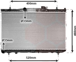 VAN WEZEL 83002074 Radiator motorkjøling