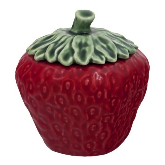 Bordallo Pinheiro Strawberries terrin 0,45L rød Bordallo Pinheiro Strawberries terrin 0,45L rød
