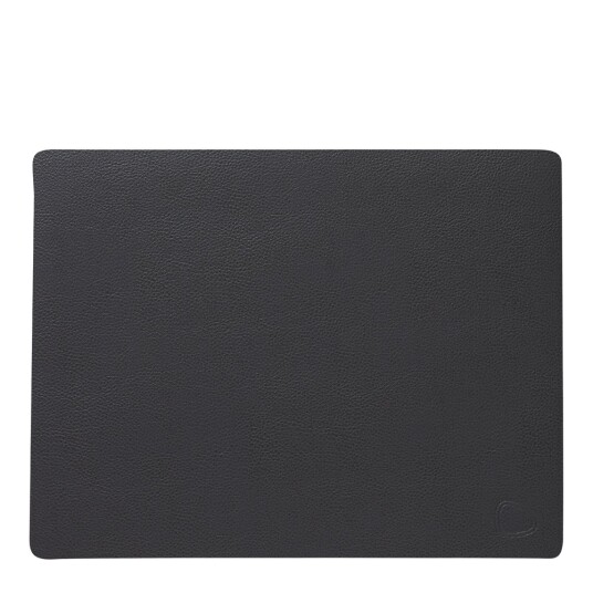 Lind DNA  Leather Serene rectangle bordbrikke 26x34 cm antrasit