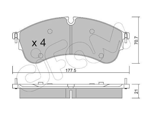 Bremseklosser CIFAM 822-1174-0