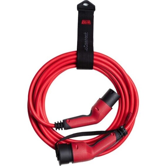 Defa Ladekabel Til Elbil Econnect Red M3T2 3p 32A 5m Defa Ladekabel Til Elbil Econnect Red M3T2 3p 32A 5m