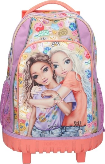 TOPModel Depesche GIRL POWER Trillekoffert Skolesekk - Beige, Lilla, Korall - 6+ År