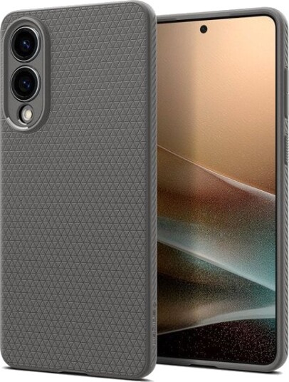 Spigen Liquid Air Etui for Samsung Galaxy S25 Edge - Marmor Grå Spigen Liquid Air Etui for Samsung Galaxy S25 Edge - Marmor Grå