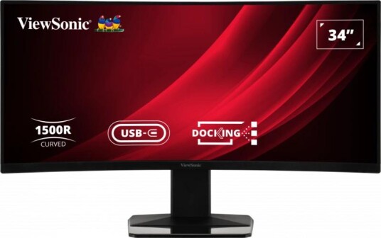 Viewsonic 34" Buet Ultrawide Monitor med 3440x1440 Oppløsning og 120 Hz