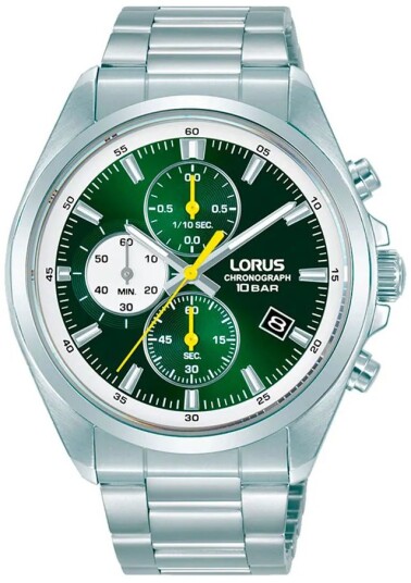Lorus Herreklokke RM385JX9 Sports Grønn/Stål Ø43 mm Lorus Herreklokke RM385JX9 Sports Grønn/Stål Ø43 mm