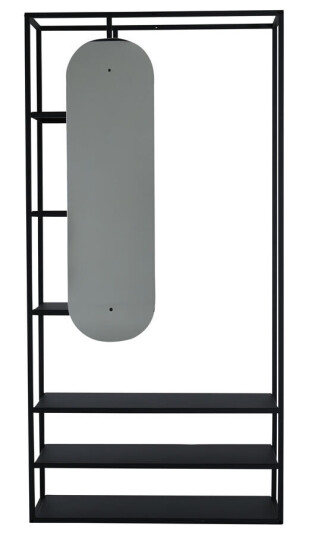 Venture Home Classe garderobe oppstilling 6 hyller, 1 speil svart . 1591986-04-300 1671309-01-0 Venture Home Classe garderobe oppstilling 6 hyller, 1 speil svart . 1591986-04-300 1671309-01-0