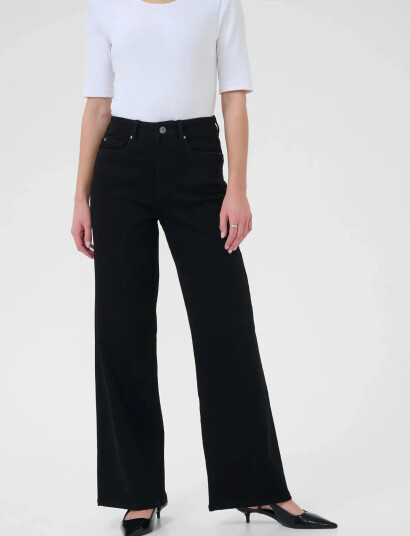 Kaffe Kameadow Hw Reg Fit Jeans - Black - 31 x 32